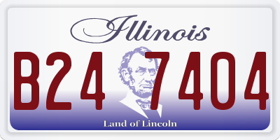 IL license plate B247404