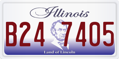 IL license plate B247405