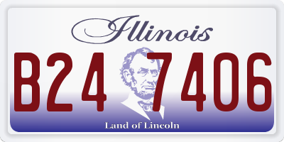 IL license plate B247406