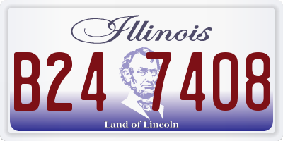 IL license plate B247408