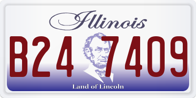 IL license plate B247409