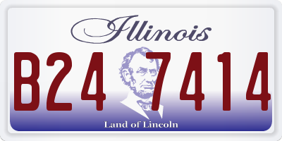 IL license plate B247414