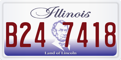 IL license plate B247418