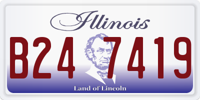 IL license plate B247419