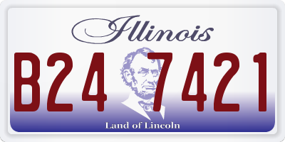 IL license plate B247421