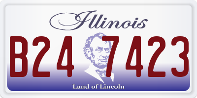 IL license plate B247423