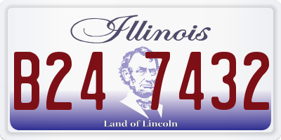 IL license plate B247432
