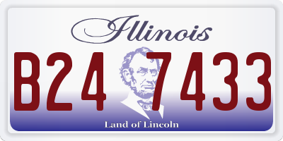 IL license plate B247433