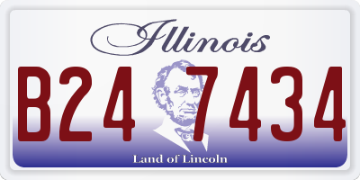 IL license plate B247434