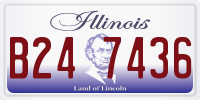 IL license plate B247436