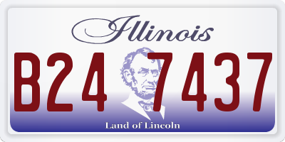 IL license plate B247437