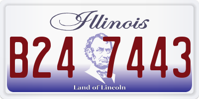 IL license plate B247443