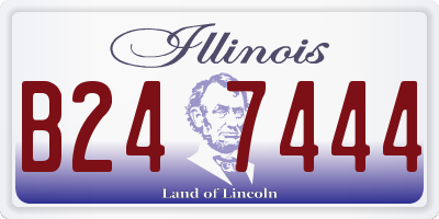 IL license plate B247444