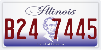 IL license plate B247445