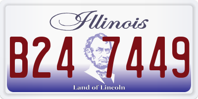 IL license plate B247449