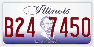 IL license plate B247450