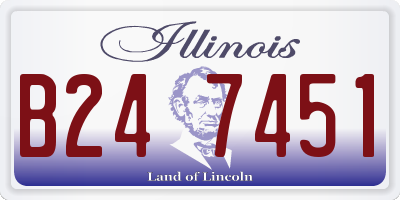 IL license plate B247451