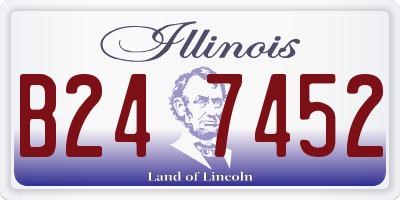 IL license plate B247452