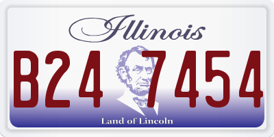 IL license plate B247454