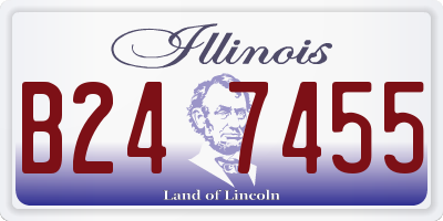 IL license plate B247455