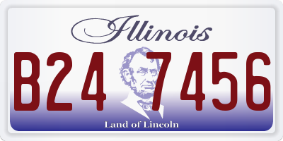IL license plate B247456