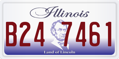 IL license plate B247461
