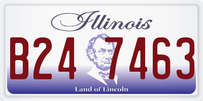 IL license plate B247463