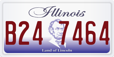 IL license plate B247464