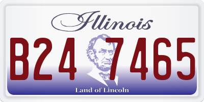 IL license plate B247465