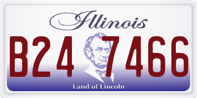 IL license plate B247466