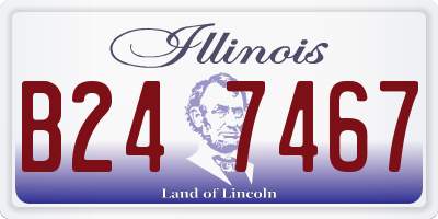 IL license plate B247467