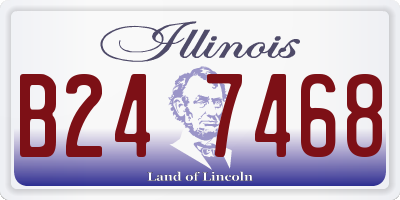 IL license plate B247468