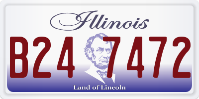 IL license plate B247472