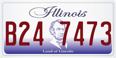 IL license plate B247473