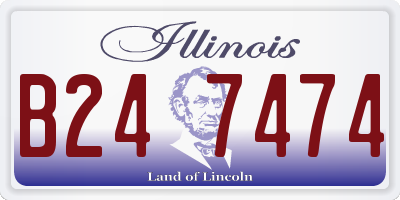 IL license plate B247474