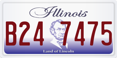 IL license plate B247475