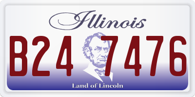 IL license plate B247476
