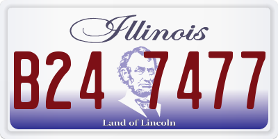 IL license plate B247477