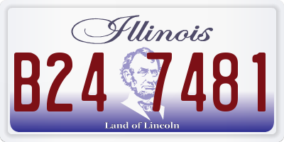 IL license plate B247481