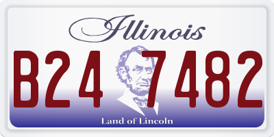 IL license plate B247482