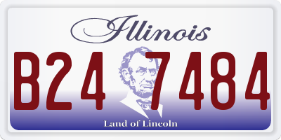 IL license plate B247484