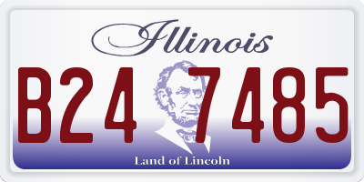 IL license plate B247485