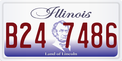 IL license plate B247486