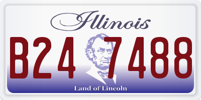IL license plate B247488