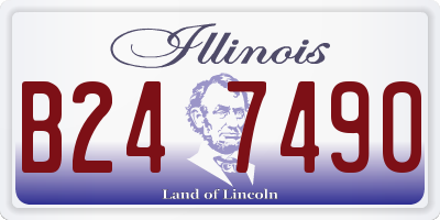IL license plate B247490