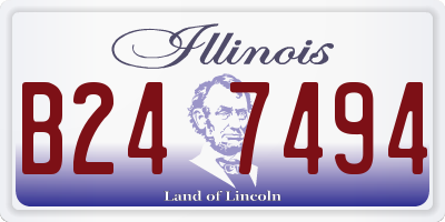 IL license plate B247494