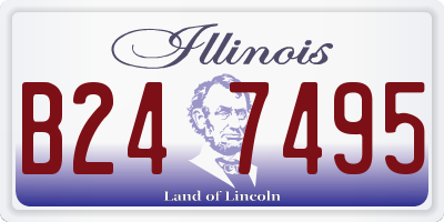 IL license plate B247495