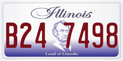 IL license plate B247498