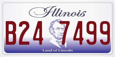 IL license plate B247499