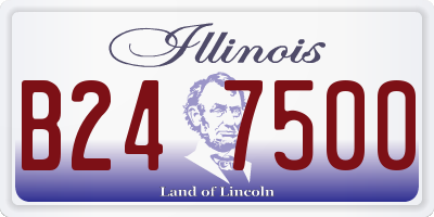 IL license plate B247500